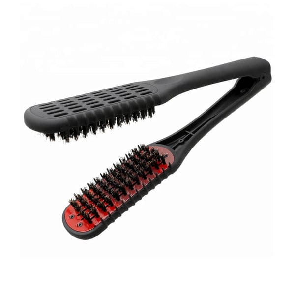 Clamp hair outlet brush